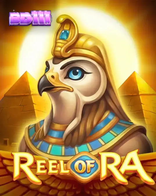 Reel of Ra স্লট গেমের একটি দৃশ্য যেখানে প্রাচীন মিশরীয় প্রতীক এবং কয়েন সিম্বল দেখা যাচ্ছে।
